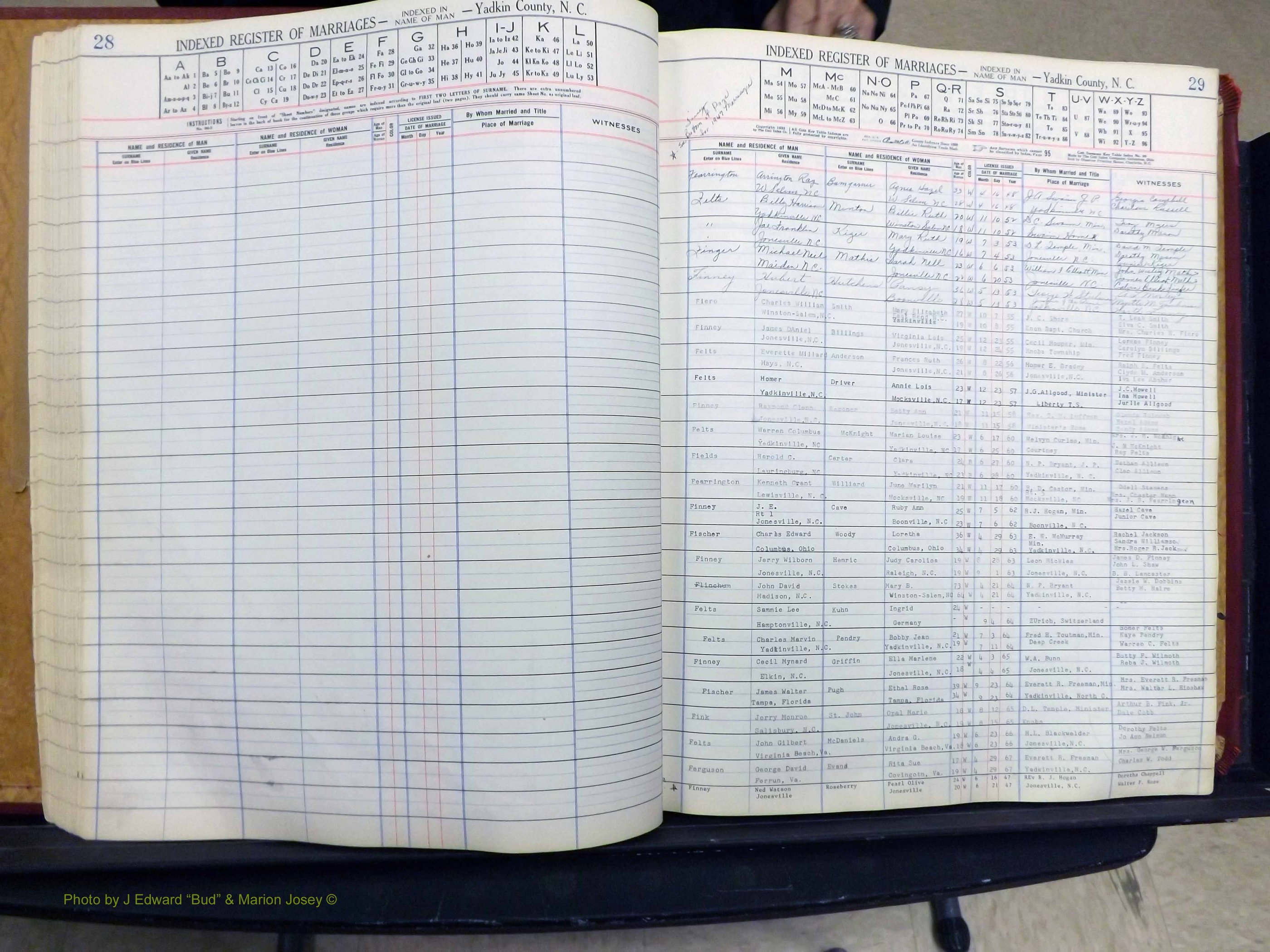 Yadkin Co, NC, Marriage Book 6, 1944-1979 (157).JPG