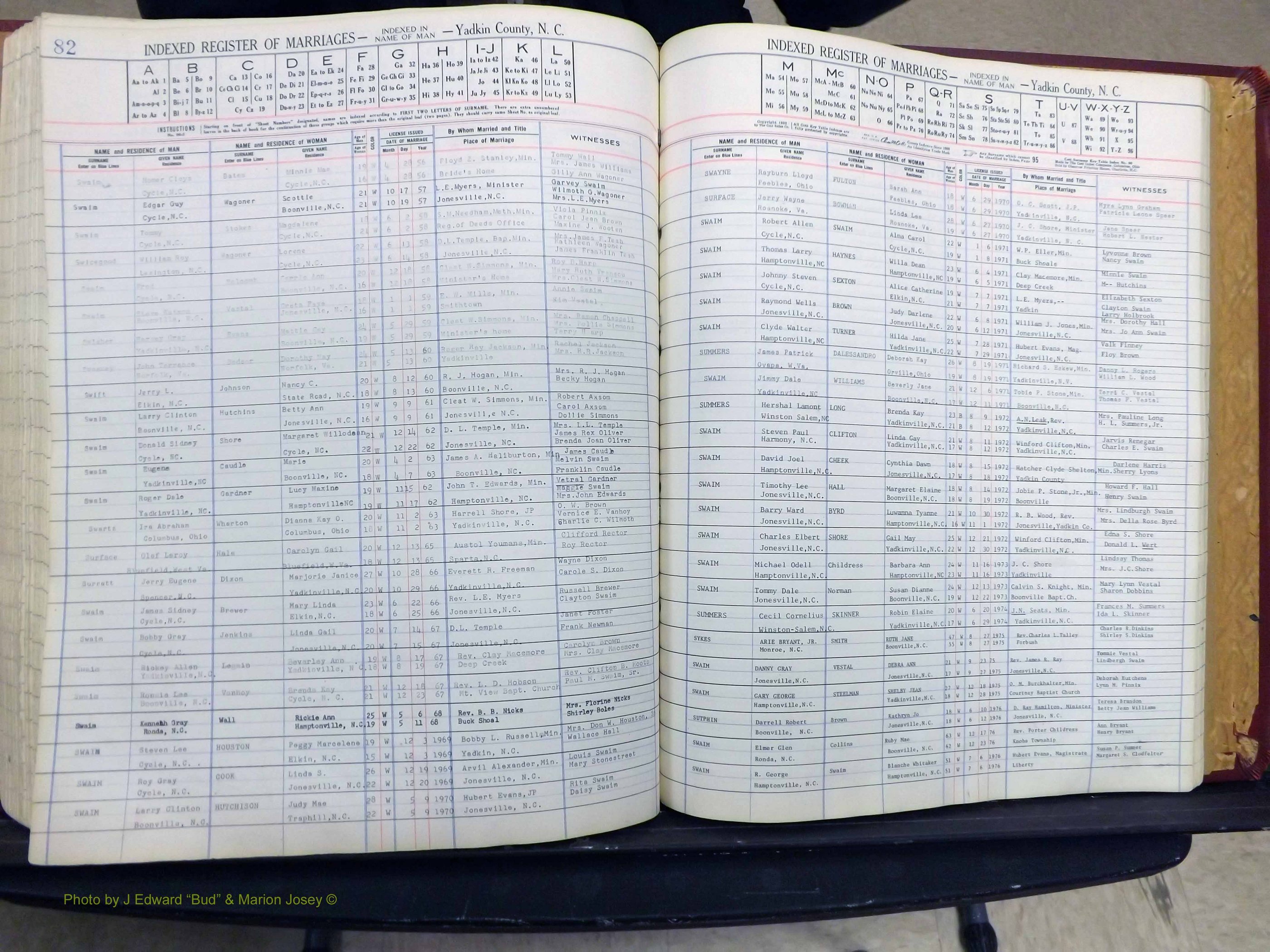 Yadkin Co, NC, Marriage Book 6, 1944-1979 (276).JPG