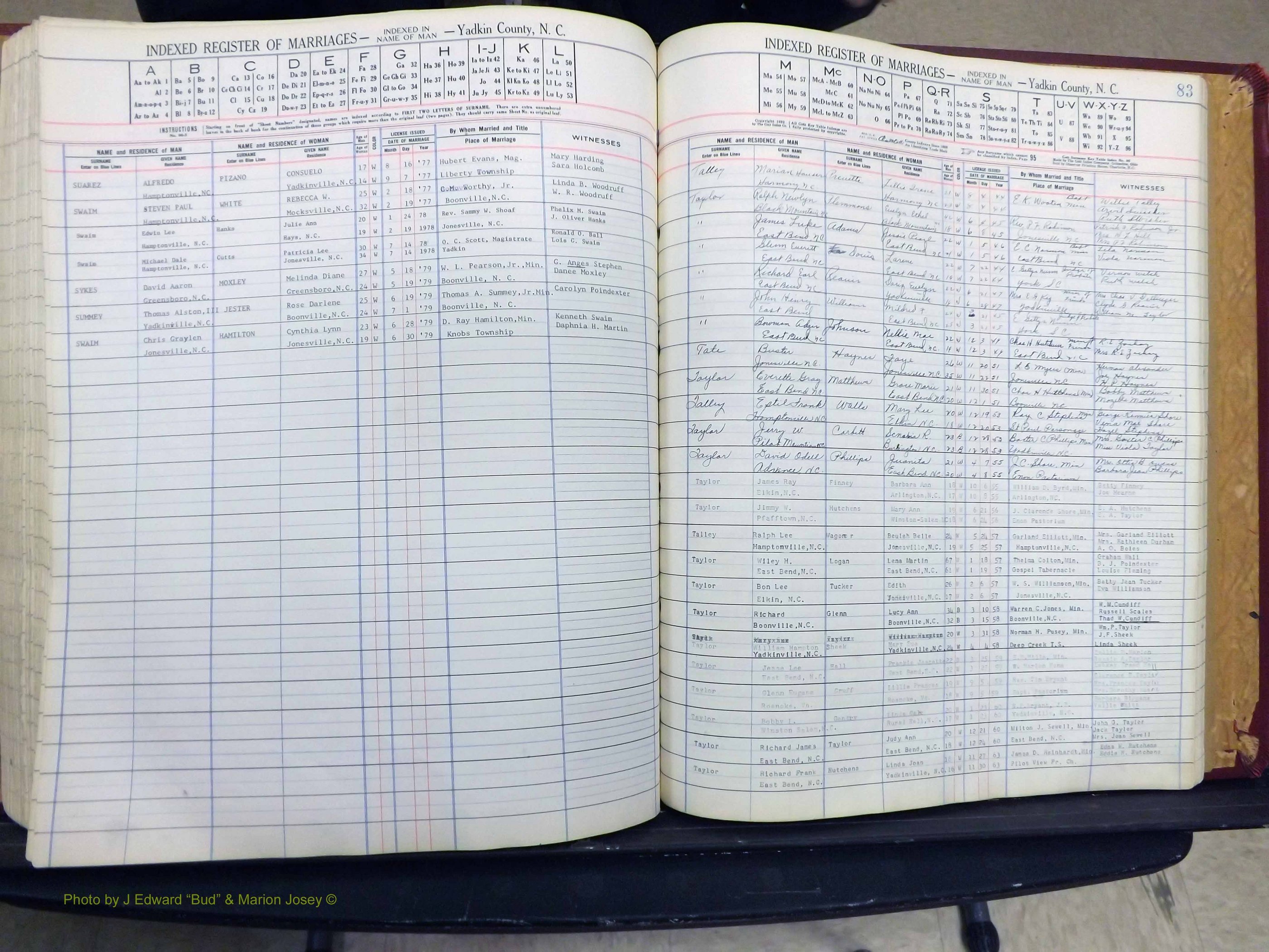 Yadkin Co, NC, Marriage Book 6, 1944-1979 (277).JPG