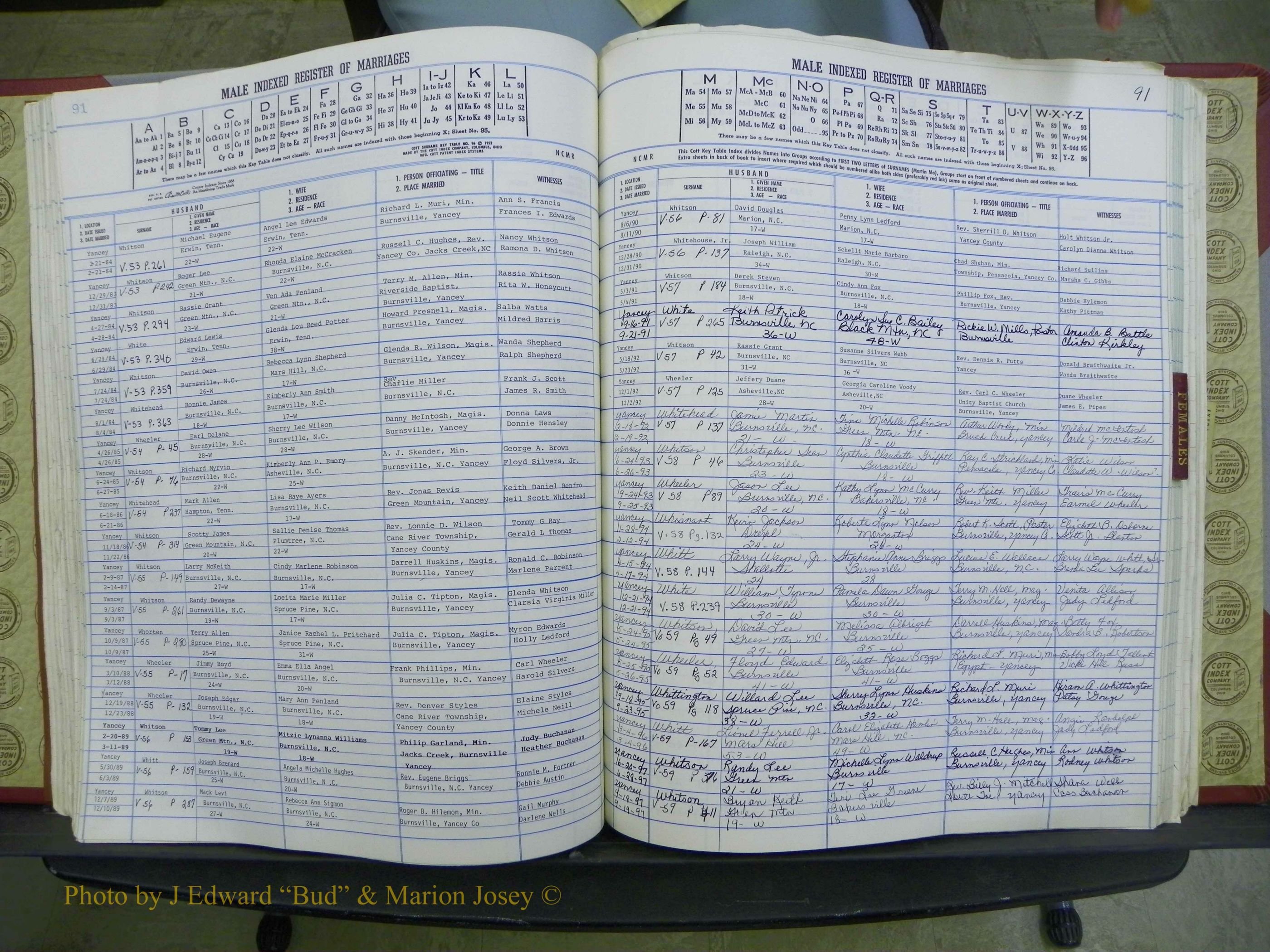 Yancey Co, NC Marriages, 1979-1999, A-Z (148).JPG