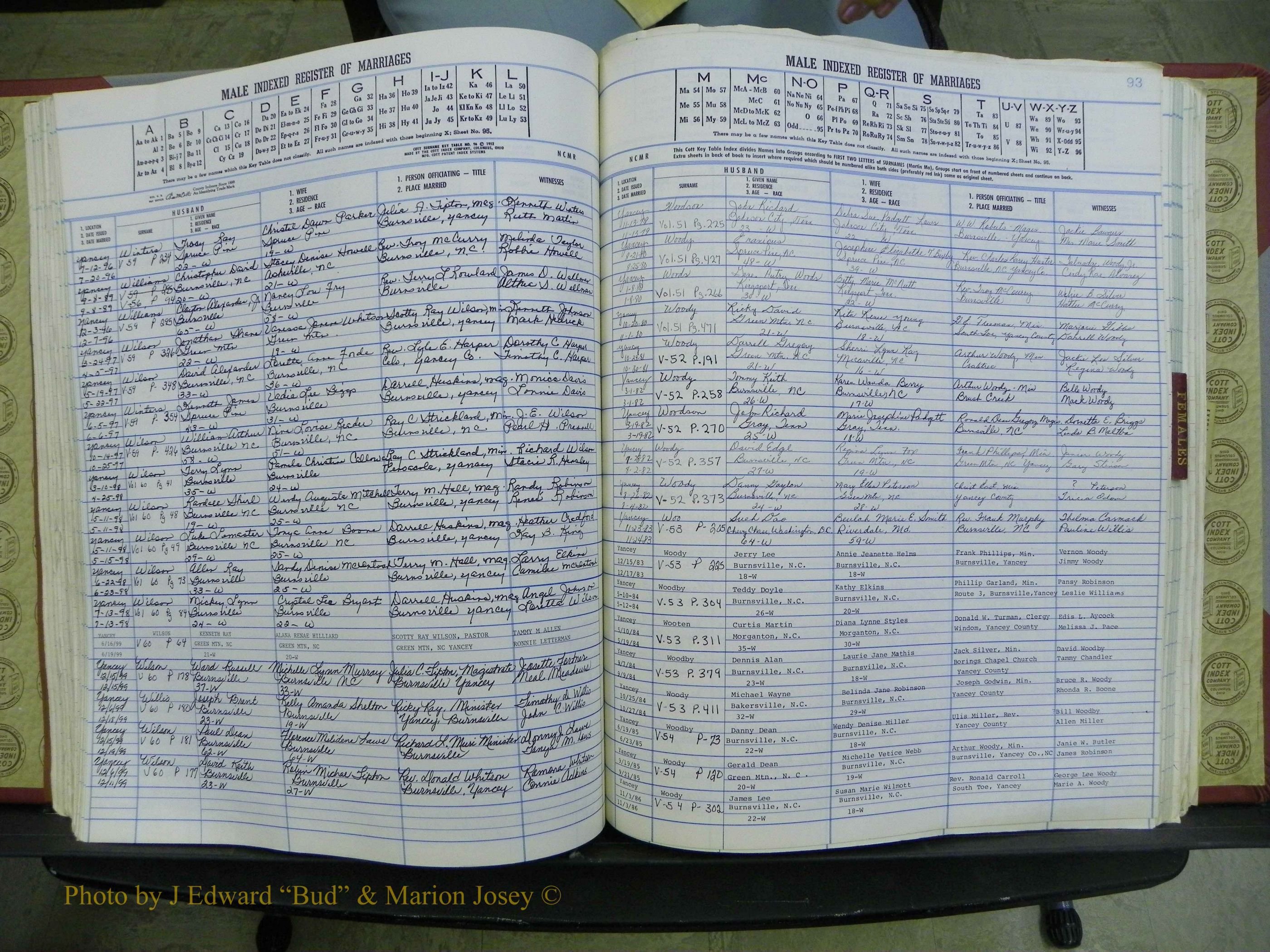 Yancey Co, NC Marriages, 1979-1999, A-Z (150).JPG