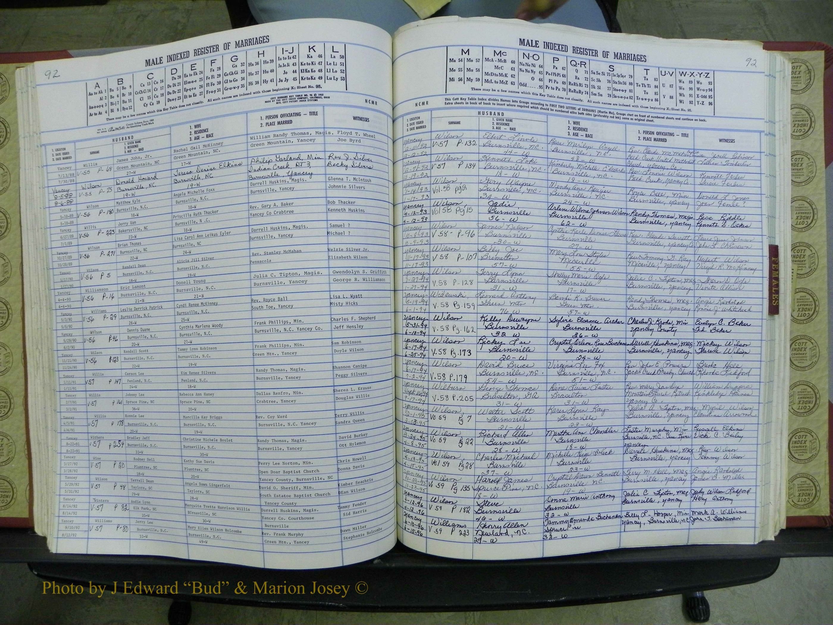 Yancey Co, NC Marriages, 1979-1999, A-Z (151).JPG