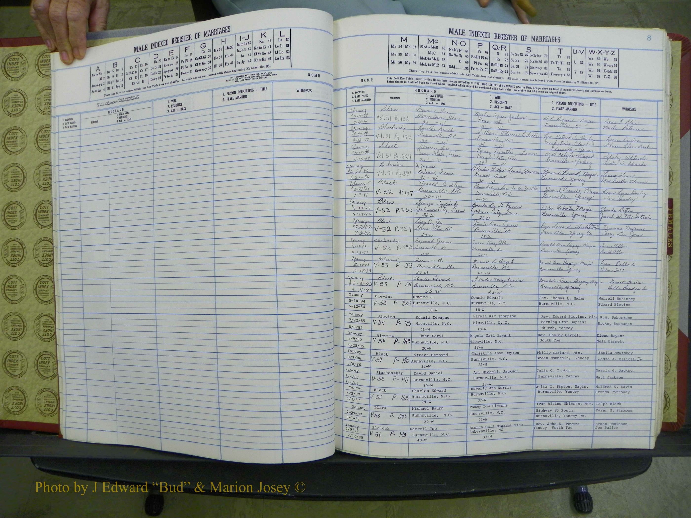 Yancey Co, NC Marriages, 1979-1999, A-Z (16).JPG