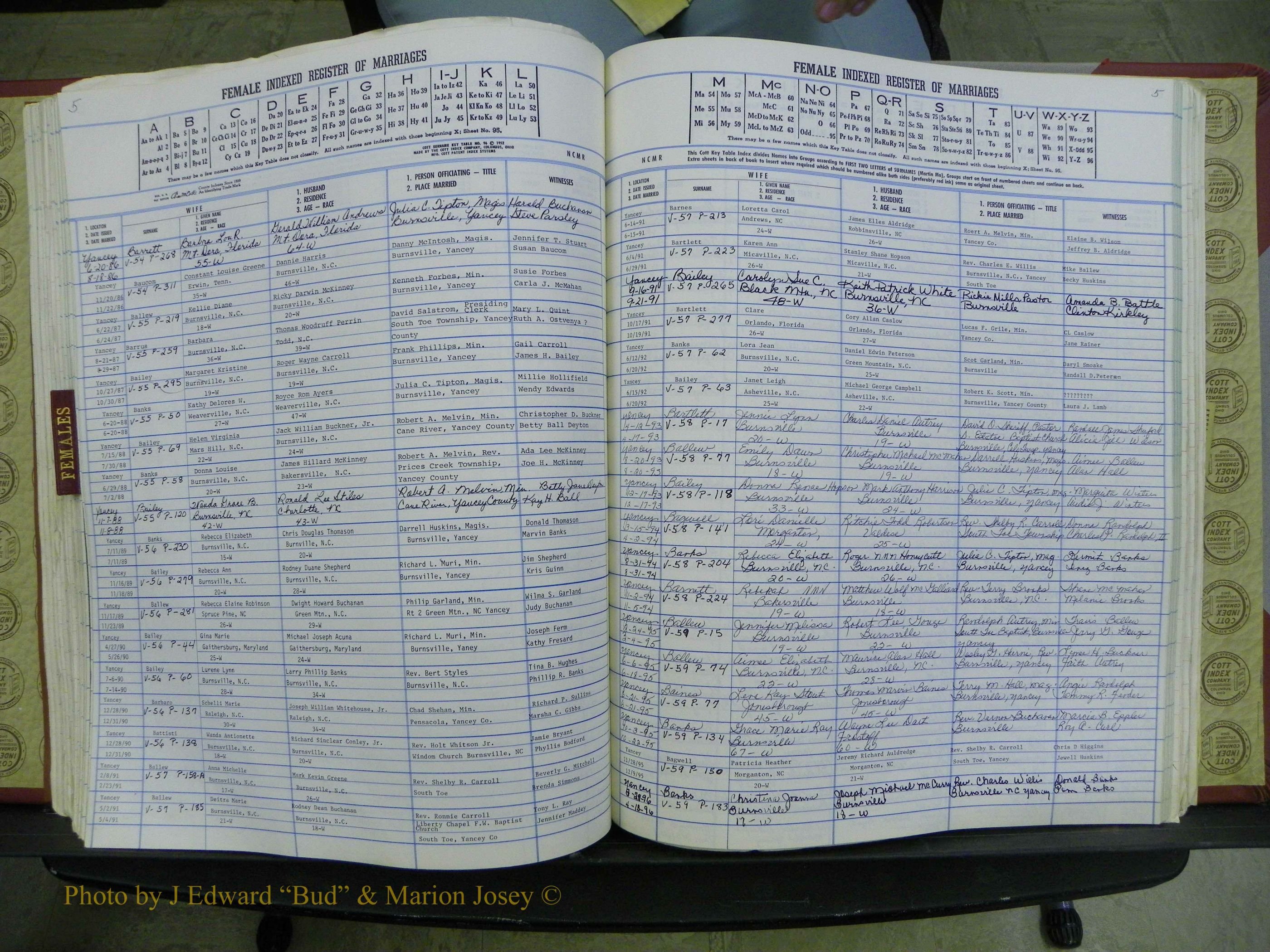 Yancey Co, NC Marriages, 1979-1999, A-Z (165).JPG