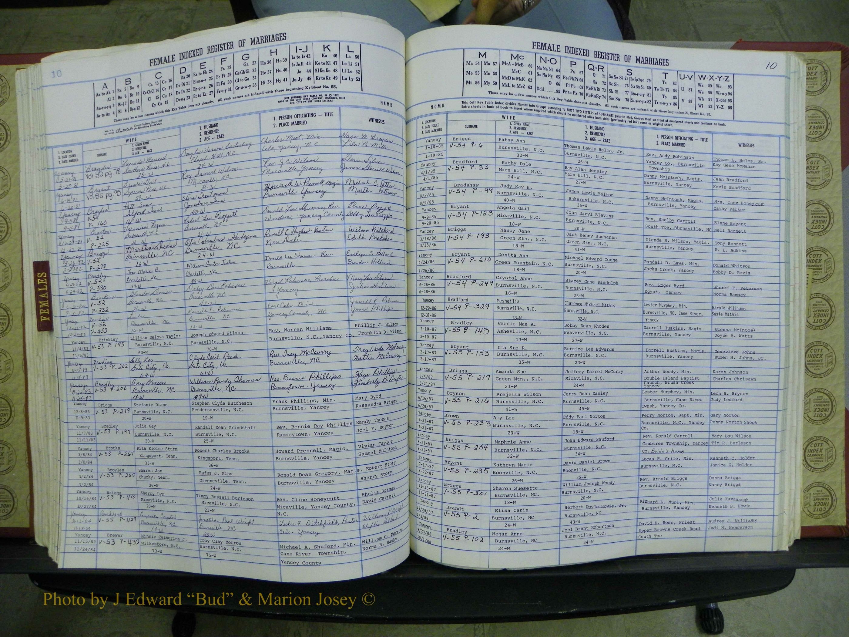 Yancey Co, NC Marriages, 1979-1999, A-Z (173).JPG