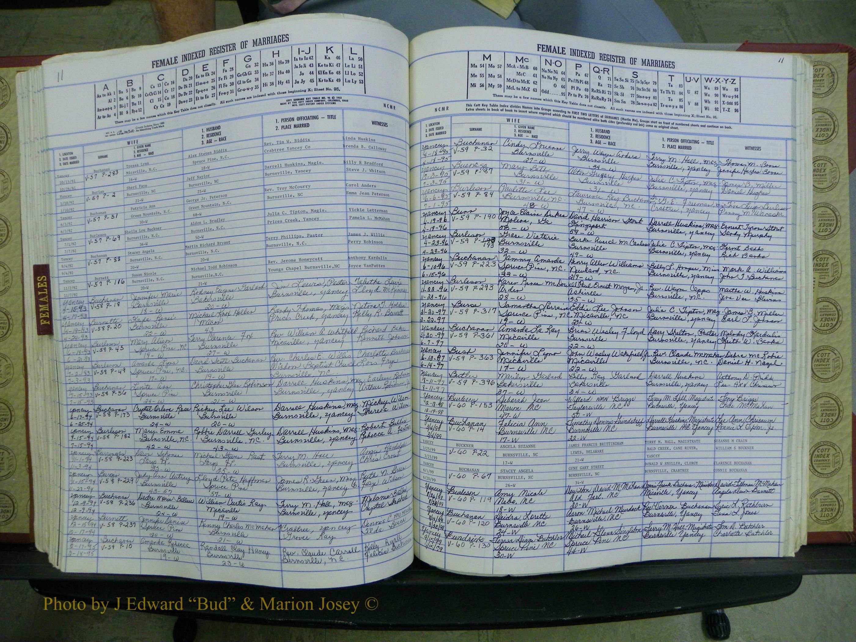 Yancey Co, NC Marriages, 1979-1999, A-Z (176).JPG