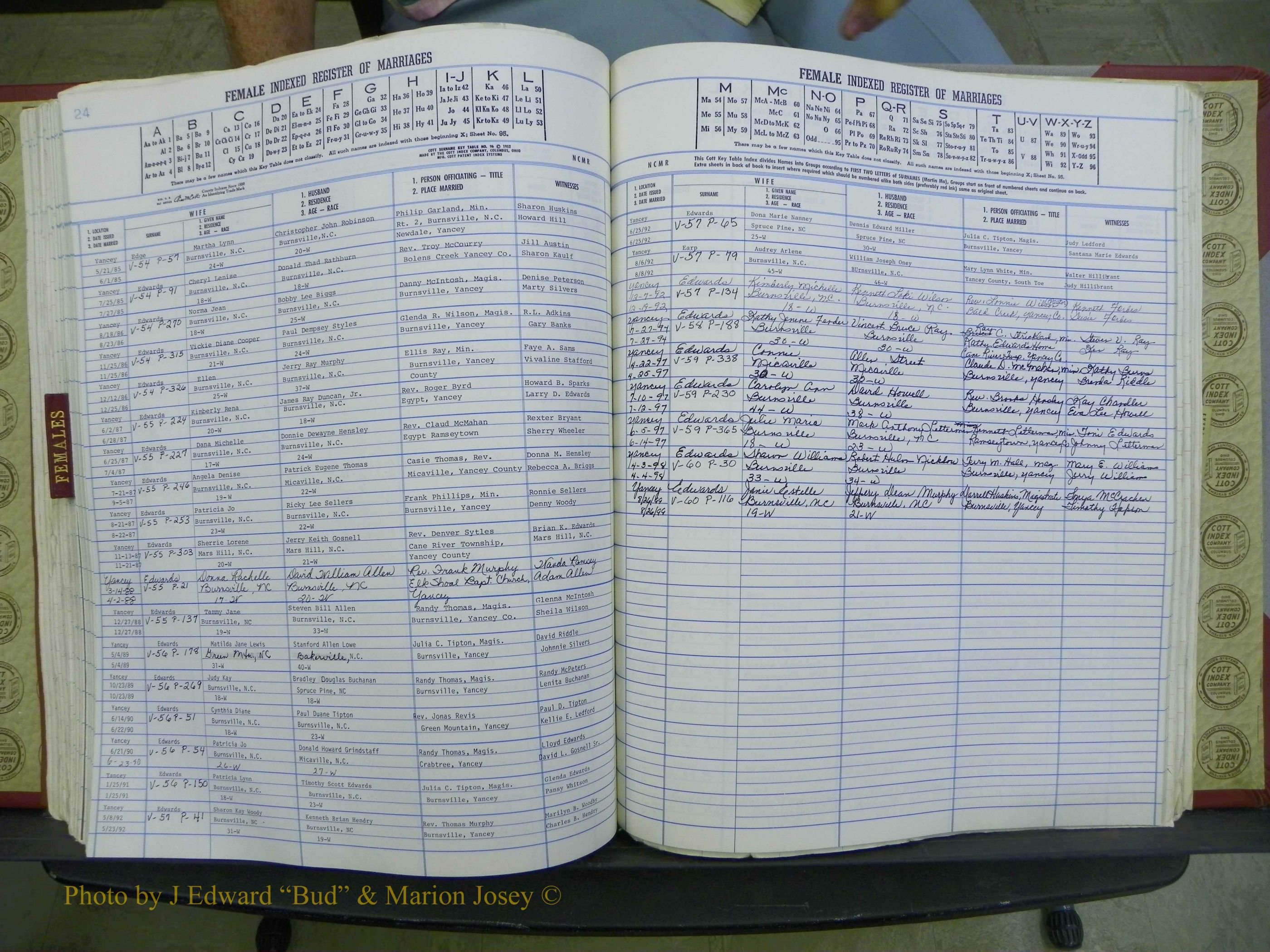 Yancey Co, NC Marriages, 1979-1999, A-Z (195).JPG