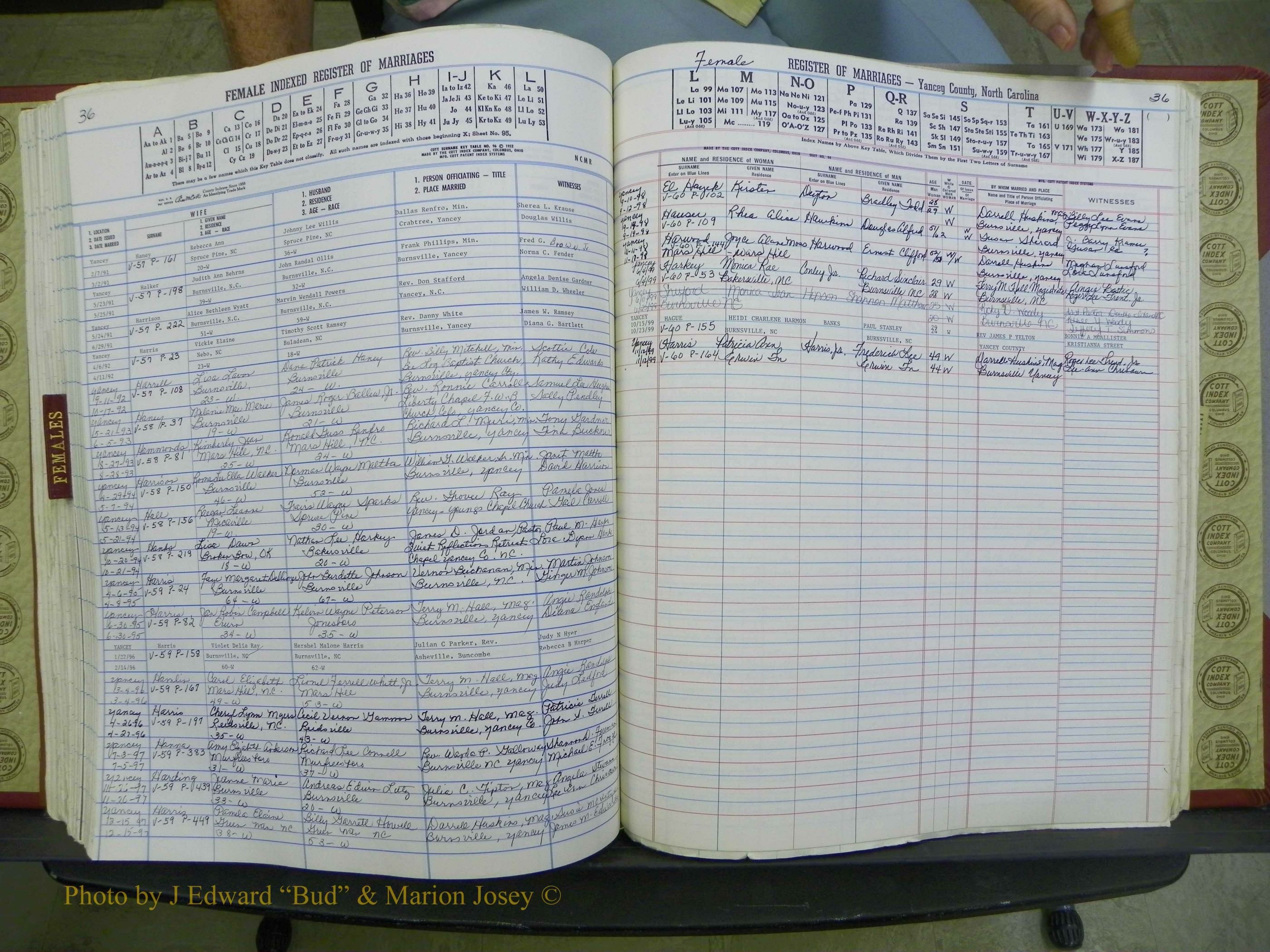 Yancey Co, NC Marriages, 1979-1999, A-Z (211).JPG