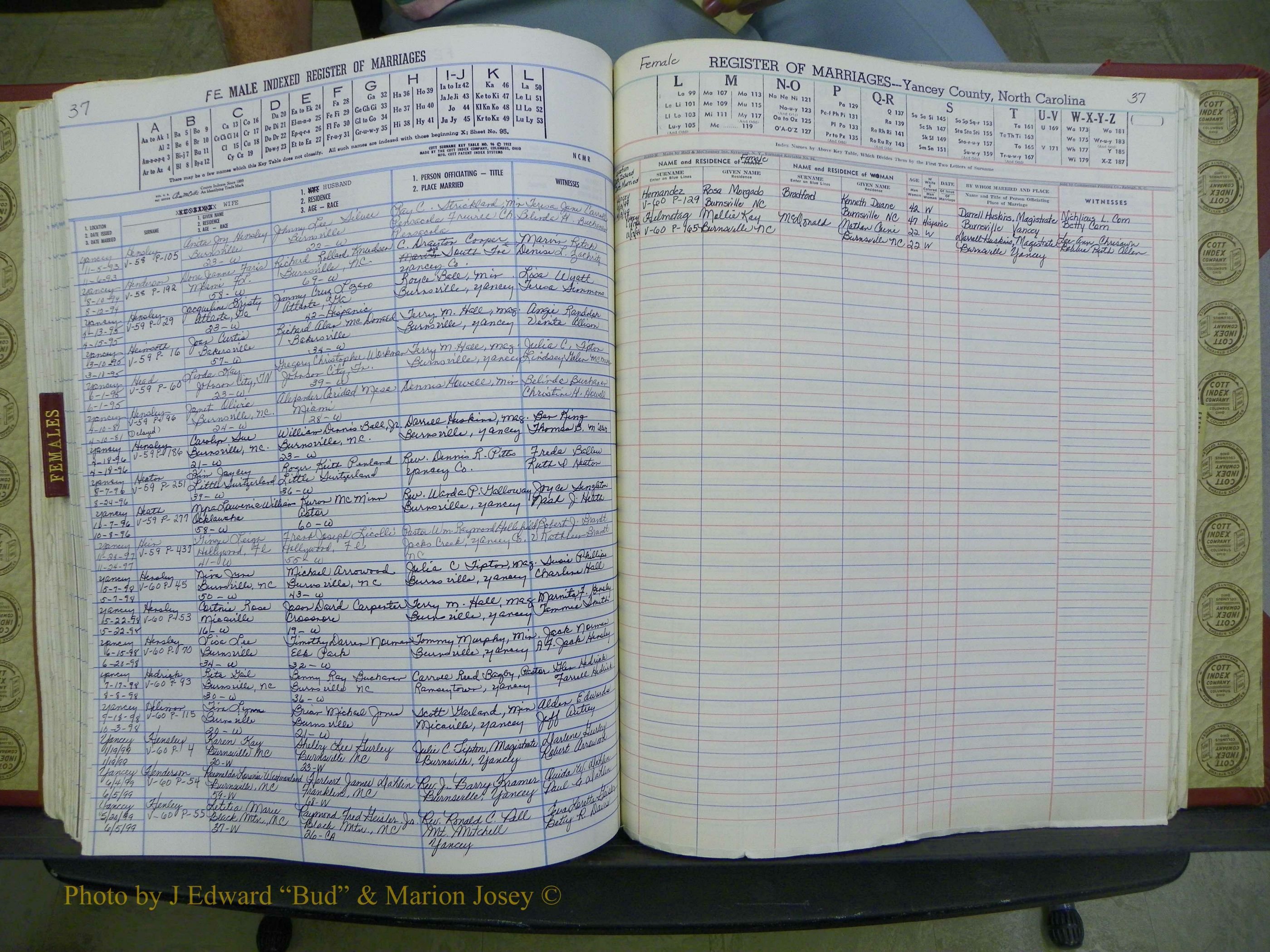 Yancey Co, NC Marriages, 1979-1999, A-Z (215).JPG