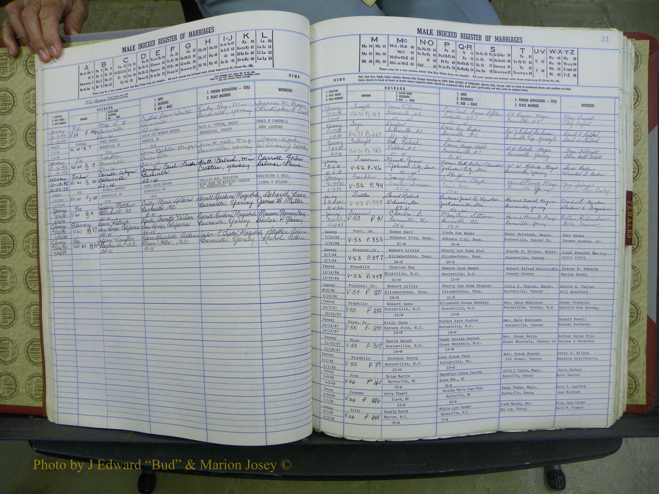 Yancey Co, NC Marriages, 1979-1999, A-Z (49).JPG